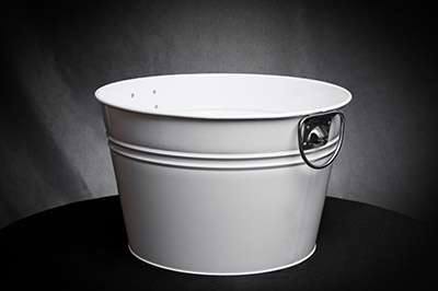 Large Ice Beverage Bucket - White Color