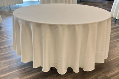 Round Ivory Linen - 5ft Table