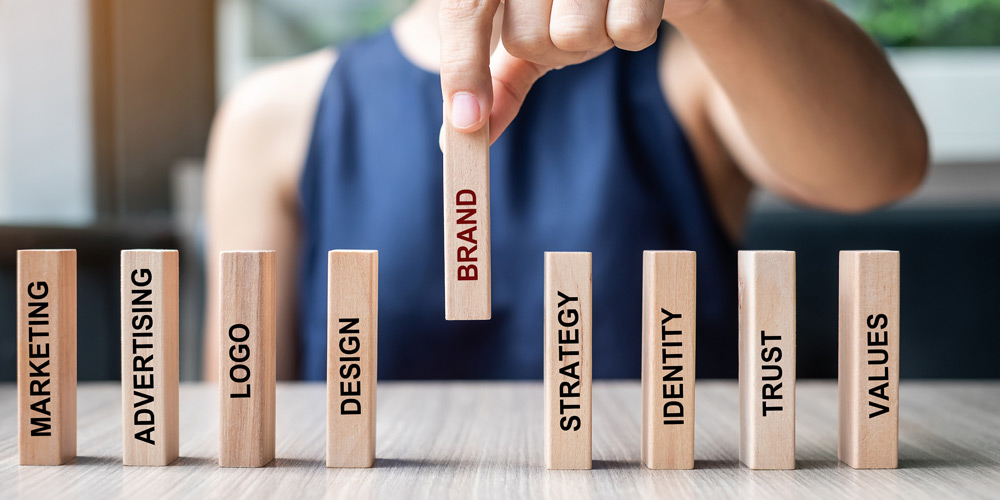 Building a brand identity for your small business, which should come organically.