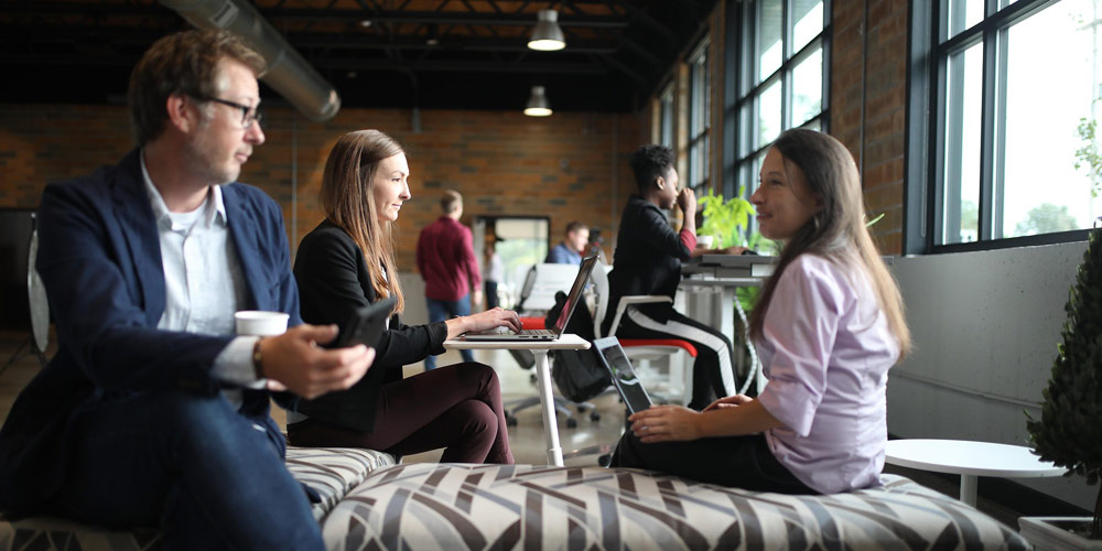 Coworking with other entrepreneurs can help during the first year of running your business.