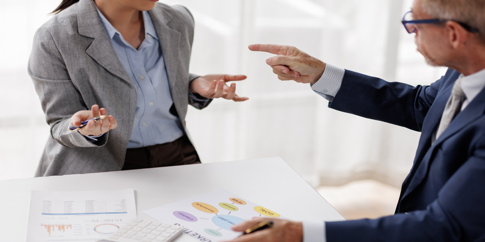 Avoid accusations when having difficult conversations.